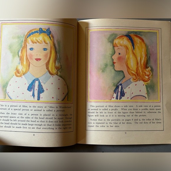 Antique 1940 Alice in Wonderland Art Appreciation Textbook Teachers Addition - Picture 4 of 11